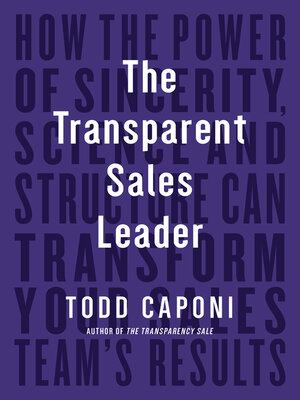 cover image of The Transparent Sales Leader